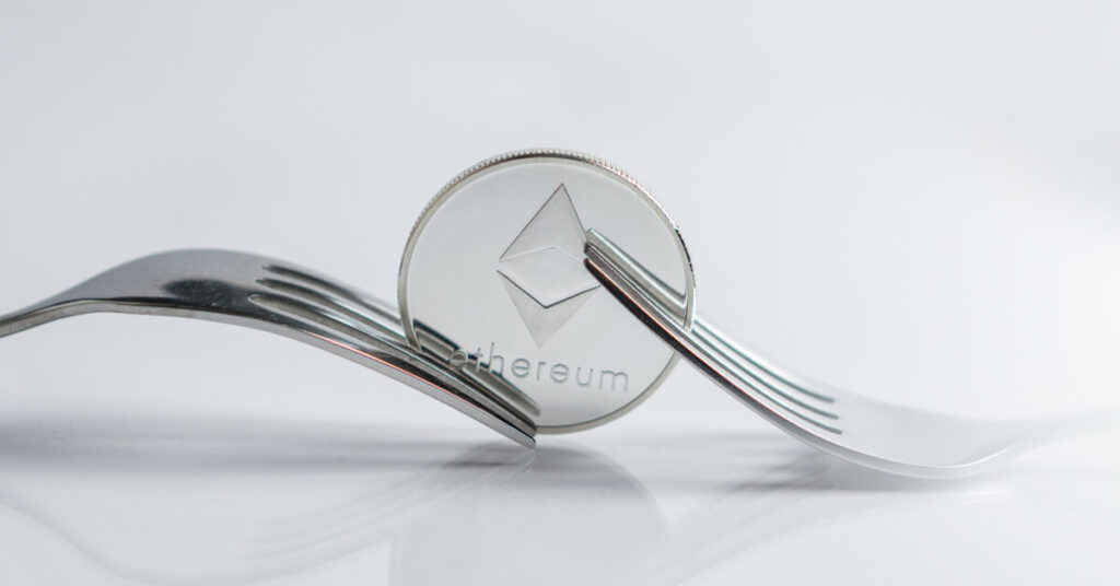 ethereum coin in between 2 forks