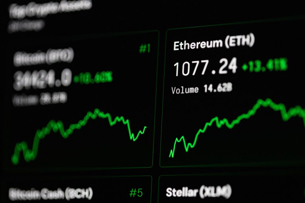 Graph showing Ethereum