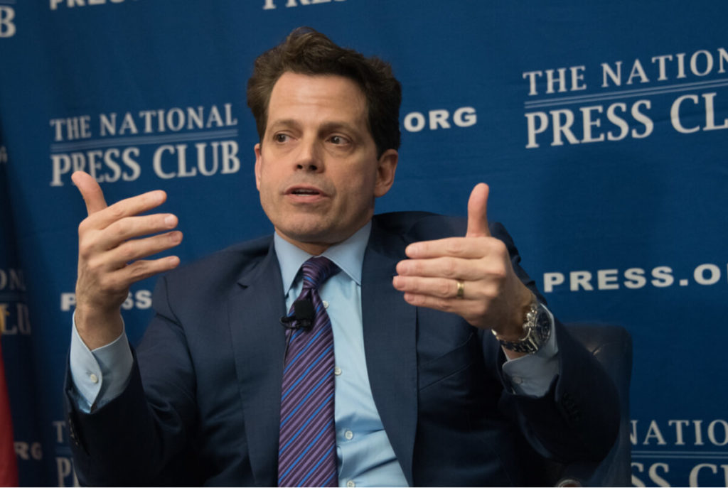 Founder of Skybridge Capital, Anthony Scaramucci speaking a National Press Club in 2018.