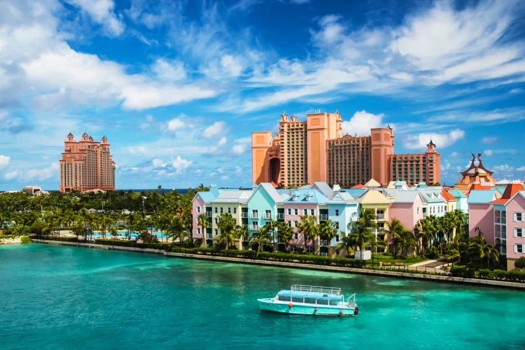 Nassau, the capital city of Bahamas. 