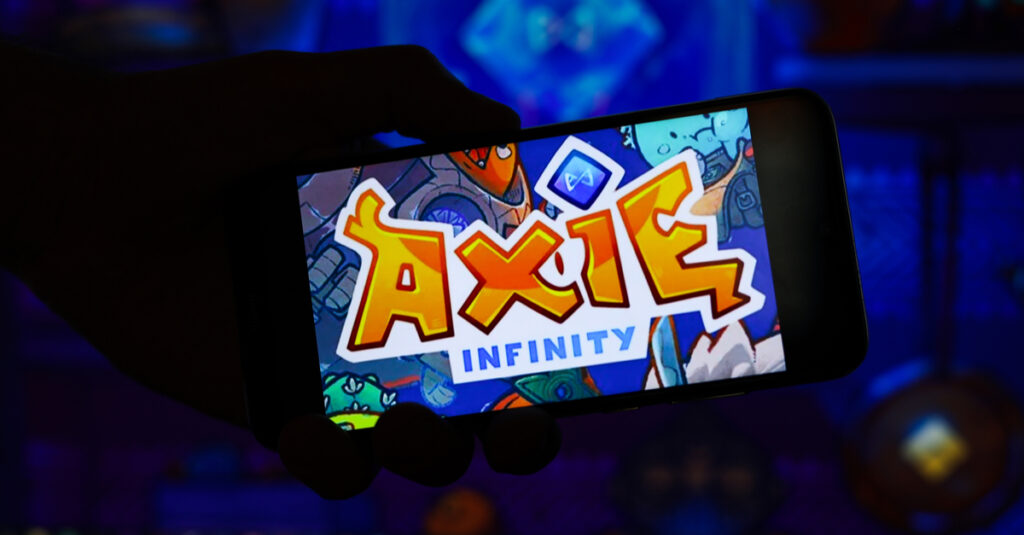 Crypto games poster Axie infinity