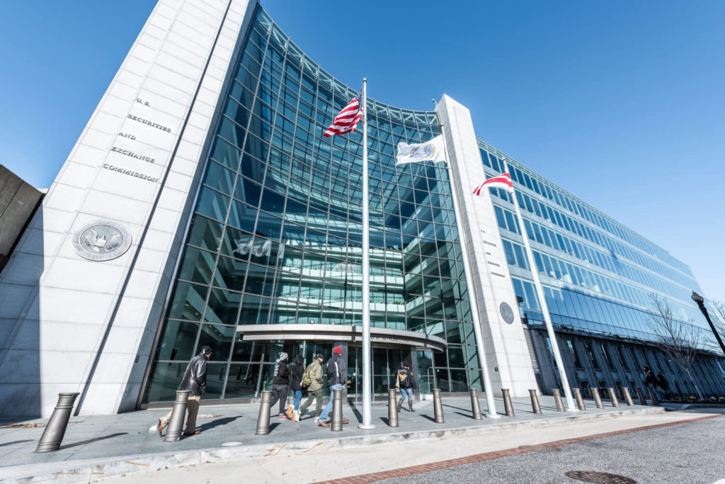  Image of the SEC building in Washington DC, US.
