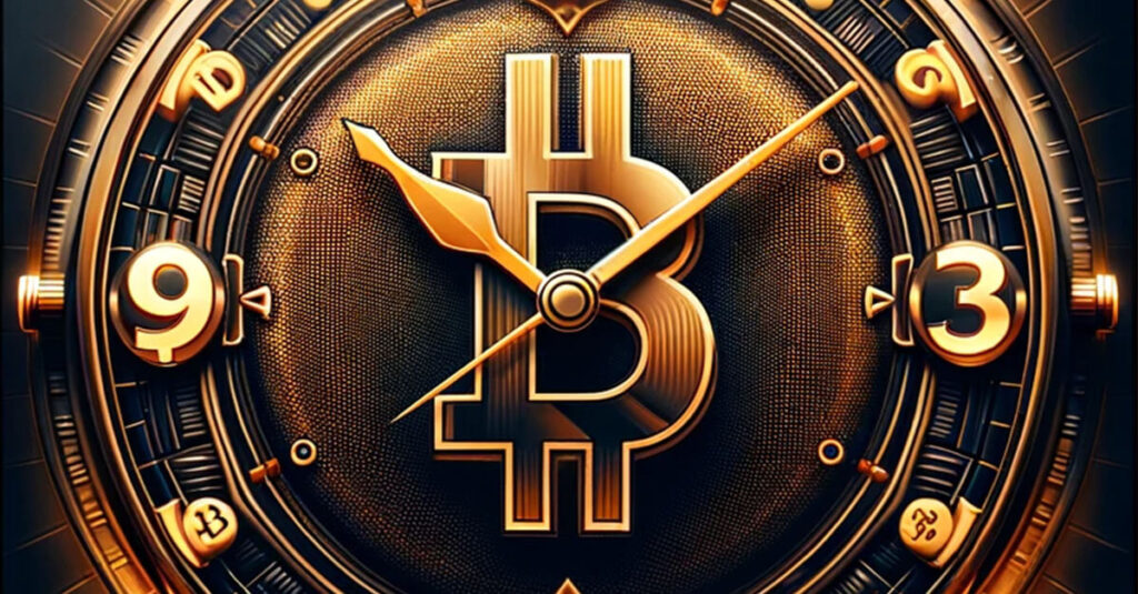 bitcoin clock face art